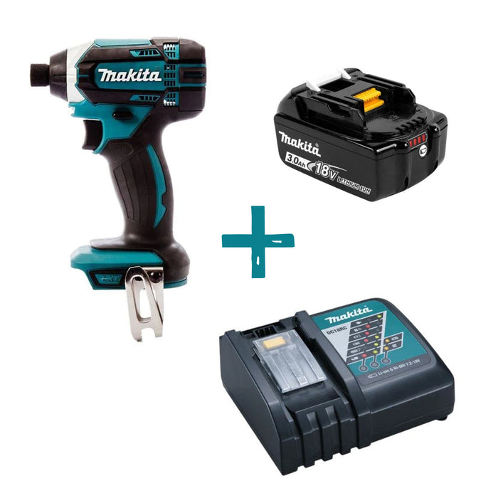 Makita 18V Impact Driver + Compact Fast Charger & 1x 3.0Ah 18V Lithium Ion Battery | COMBODTD152Z