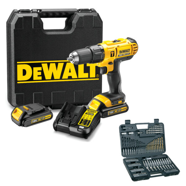 DeWalt 18V Hammer Drill & Bit Set | DCD776S2A