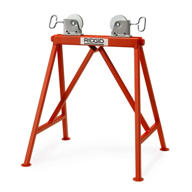 RIDGID Adjustable Stand with Steel Rollers