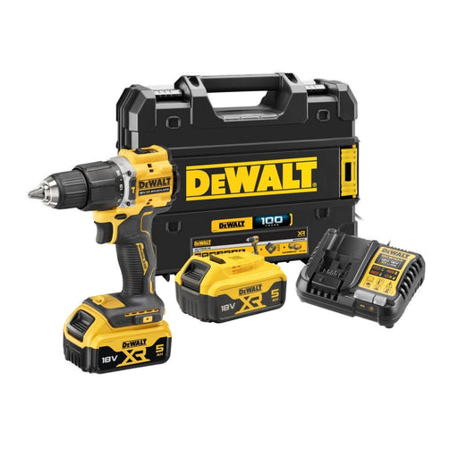 DeWalt 100 Year Anniversary 18V Hammer Drill Kit 2 x 5Ah