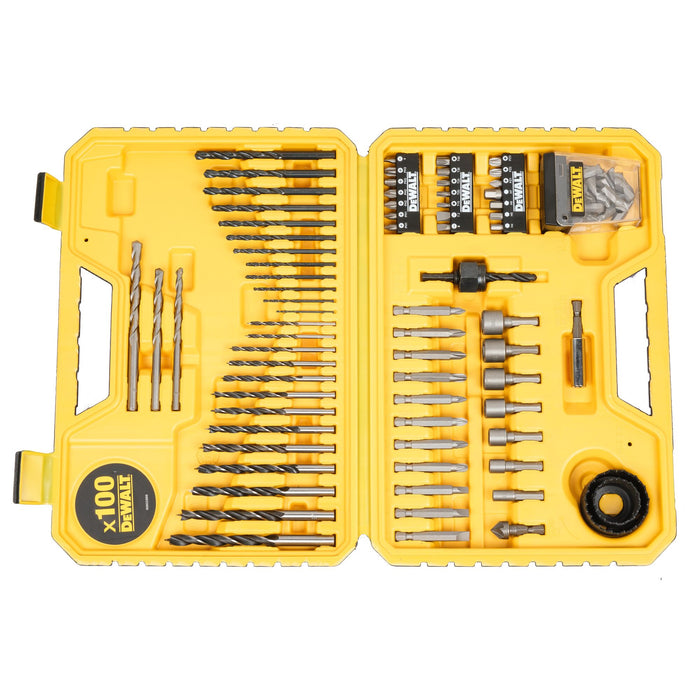 DeWalt 18V Hammer Drill Driver Kit 2Ah with 100 Piece Bit Set | DCD776D2A