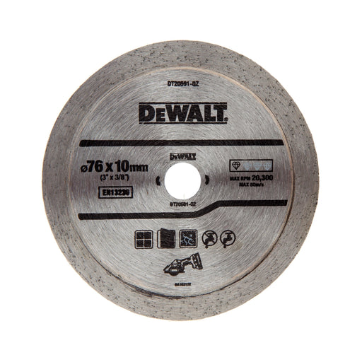 DeWalt 76mm Continuous Rim Tile Blade
