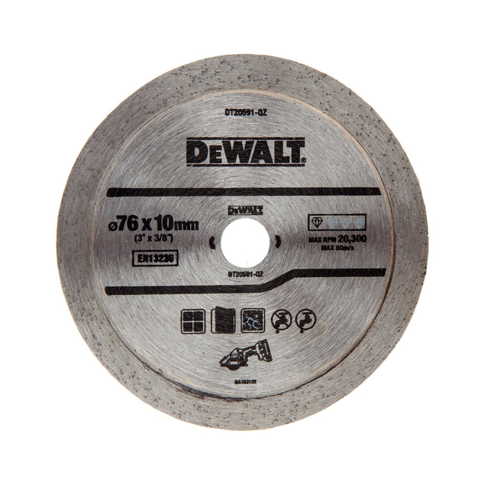 DeWalt 76mm Continuous Rim Tile Blade