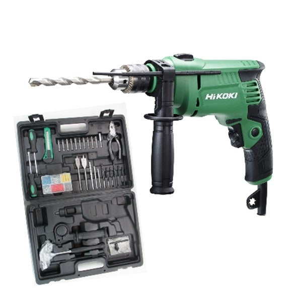 HIKOKI Impact Drill 13MM W/ 28 Piece Accessory Kit | DV13VST