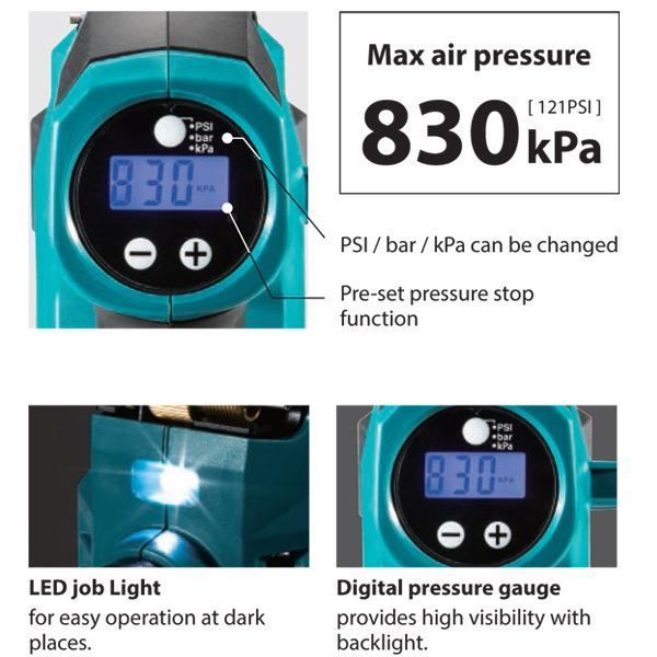 Makita 18V Cordless Inflator | DMP180 LXT