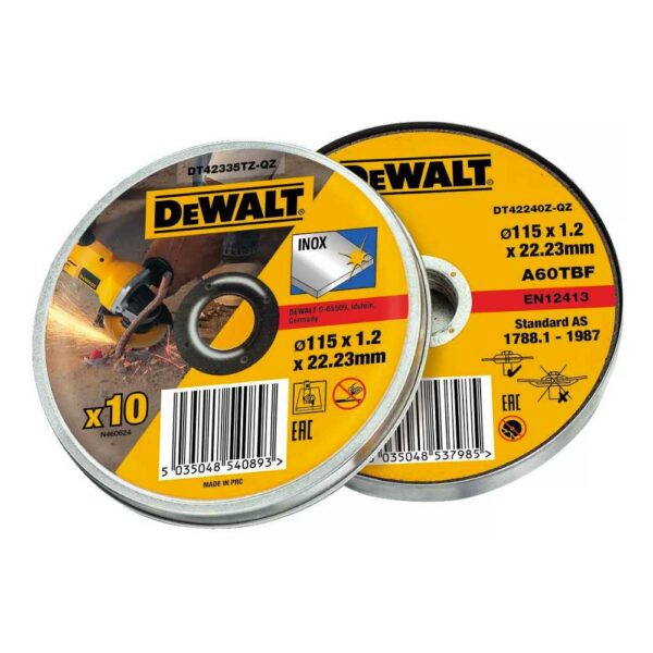 DeWalt Cutting Disc 115mm Metal / INOX (10 Pack) | DT42335TZ