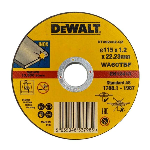 DeWalt Cutting Disc 115mm Metal / INOX (10 Pack) | DT42335TZ