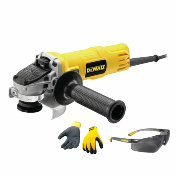 DeWalt Angle Grinder 115mm 800W with Free Glasses and Gloves | DWE4050G